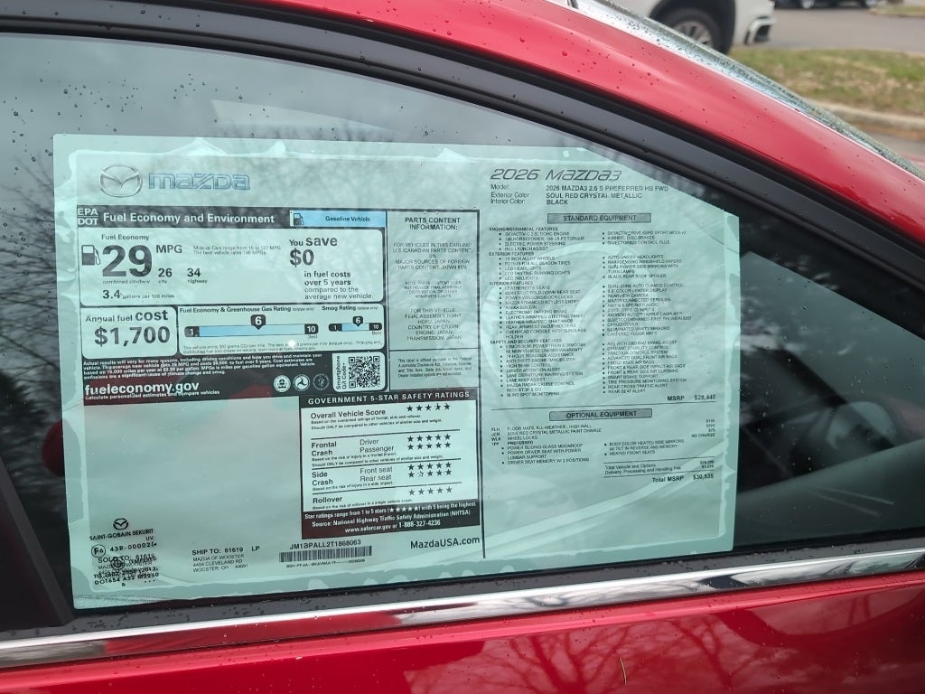 2026 Mazda Mazda3 Hatchback 2.5 S Preferred