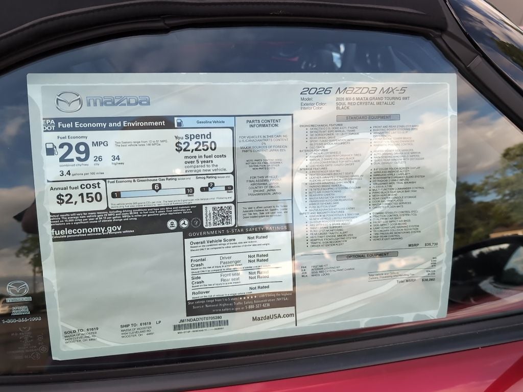 2026 Mazda Mazda MX-5 Miata Grand Touring