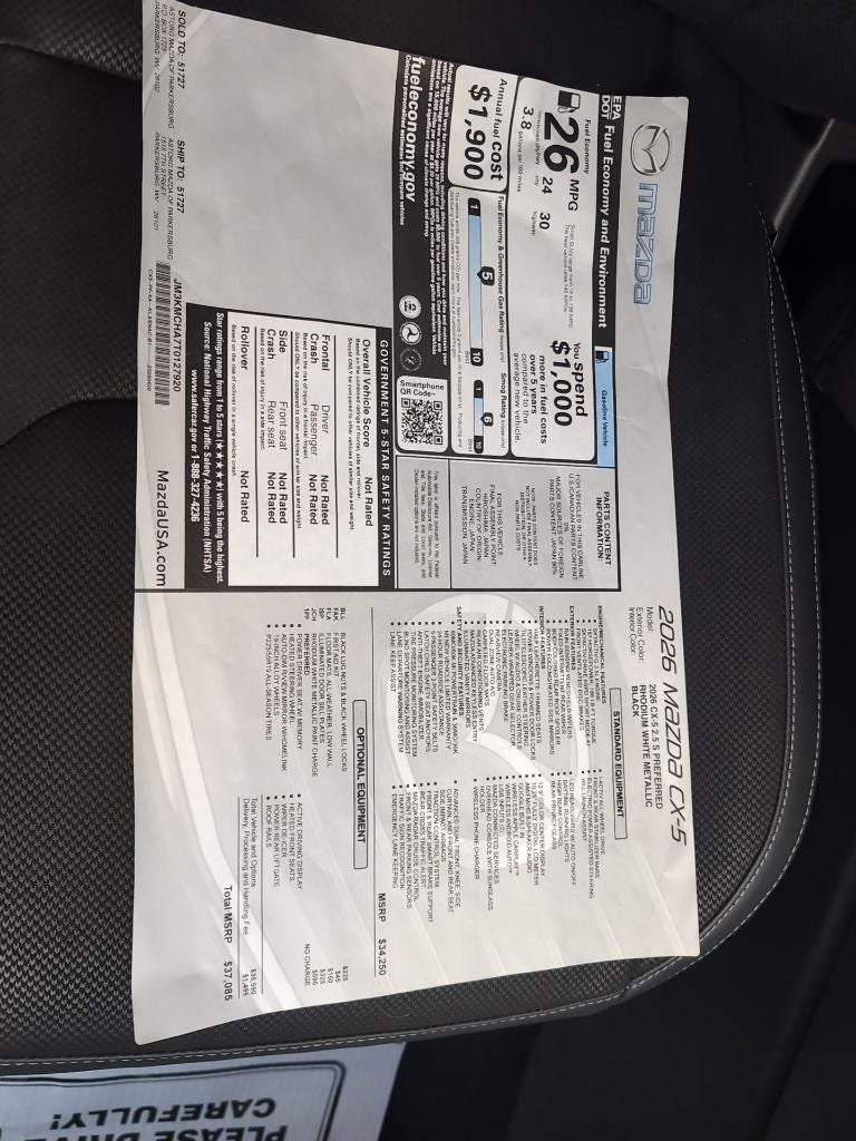2026 Mazda Mazda CX-5 2.5 S Preferred AWD